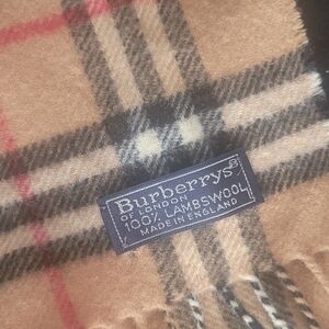 Burberrys Plaid Wool Scarf